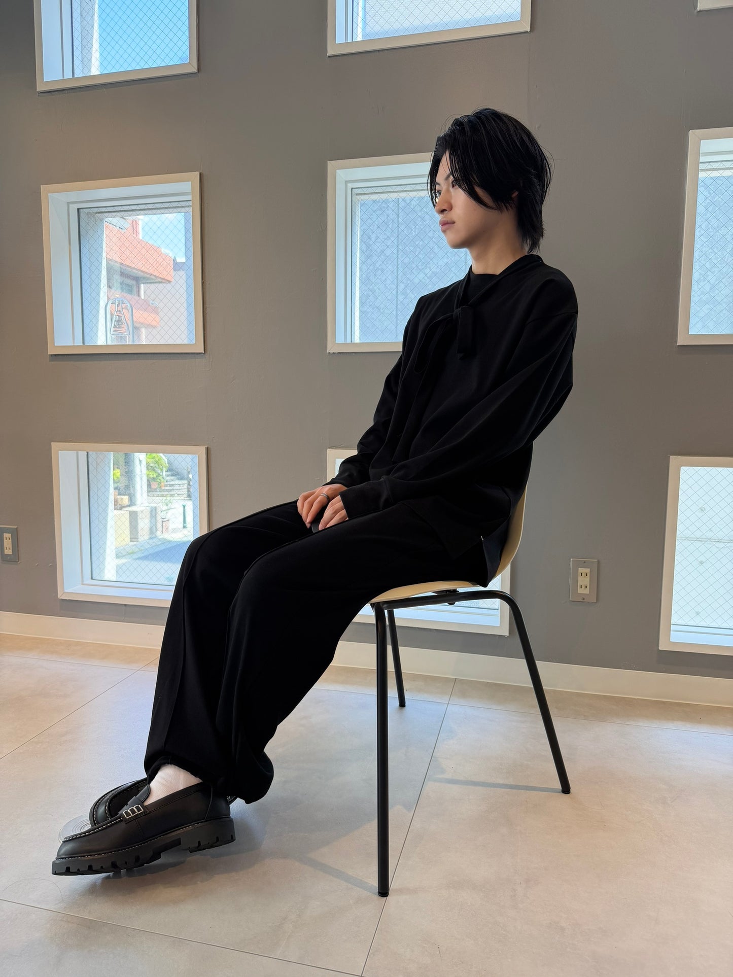 Ｎ３＠(ユニセックス)センタープレス大人スエットパンツ
